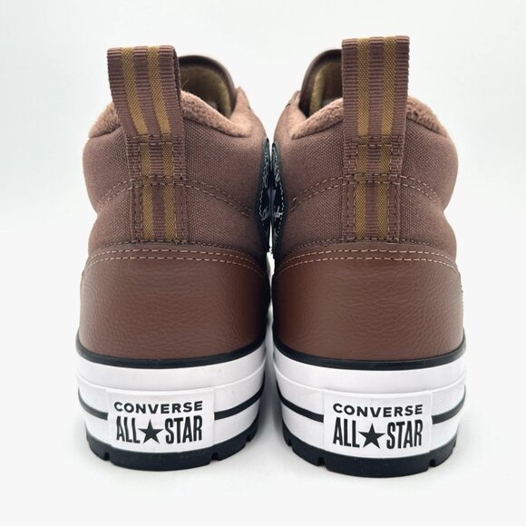 Converse Men's Chuck Taylor CTAs Malden Street Mid Boots Water Repellent Brown - Picture 7 of 10